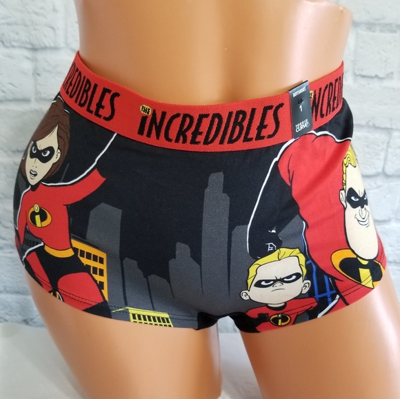 Torrid Incredibles Superhero Family Pixar Disney Boyshort Panty New 1X - Picture 4 of 12